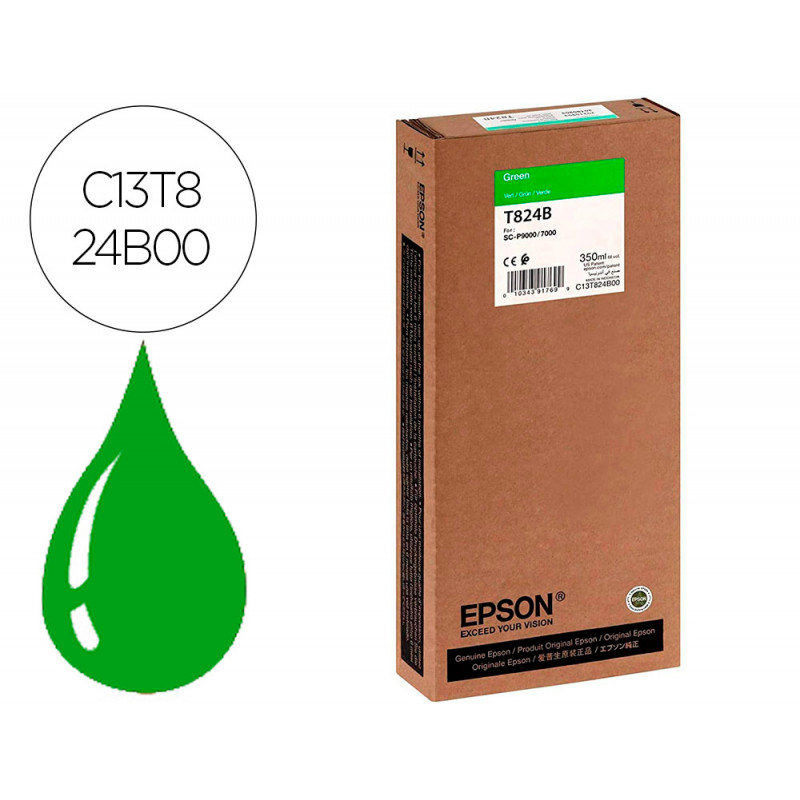 Ink-jet epson gf surecolor serie sc-p verde ultrachrome hdx/hd 350ml