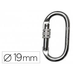 Mosqueton faru acero galvanizado virola 19 mm resistencia 25 kn