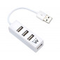Mini-hub ewent 4 puertos usb 2.0 blanco