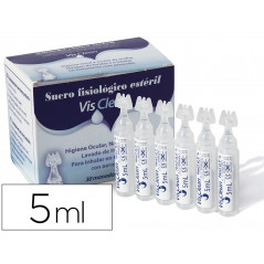 Suero fisiologico esteril visclean monodosis 5 ml caja de 30 unidades