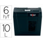 Destructora de documentos rexel secure x6 eu capacidad 6 hojas grapas clips tarjetas y cd