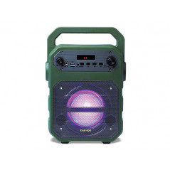 Altavoz daewoo portatil dsk-345b microfono con cable luces led radio fm usb entrada jack micro sd