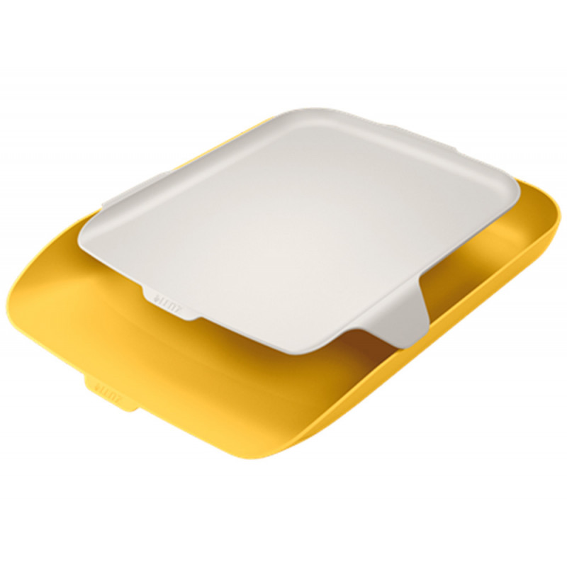 Bandeja sobremesa plastico leitz cosy amarillo 274x62x391mm