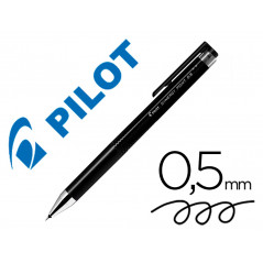 Boligrafo pilot synergy point retractil sujecion de caucho tinta gel 0,5 mm negro