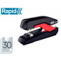 Grapadora rapid so30c plastico negro/rojo capacidad 30 hojas usa grapas omnipress 30