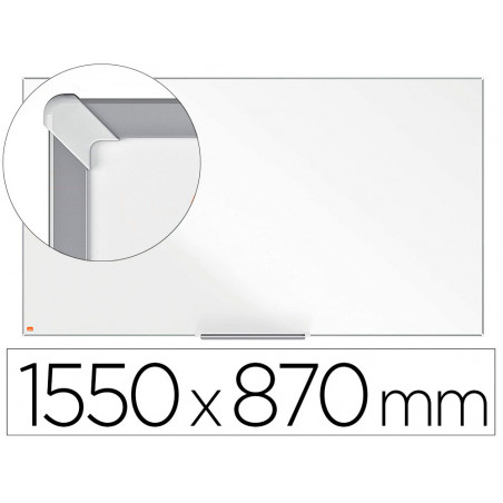 Pizarra blanca nobo ip pro 70   " lacada magnetica 1550x870 mm