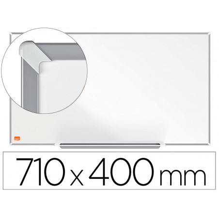 Pizarra blanca nobo ip pro 32   " lacada magnetica 710x400 mm
