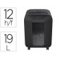 Destructora de documentos fellowes lx-85 capacidad de corte 12 hojas p4 destruye grapas clips y tarjetas