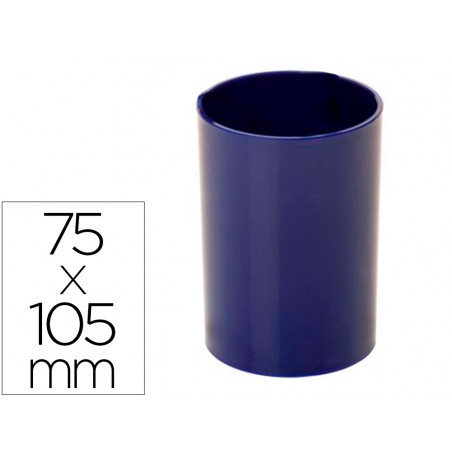 Cubilete portalapices archivo 2000 azul opaco plastico antimicrobiano diametro 75 mm alto 105 mm