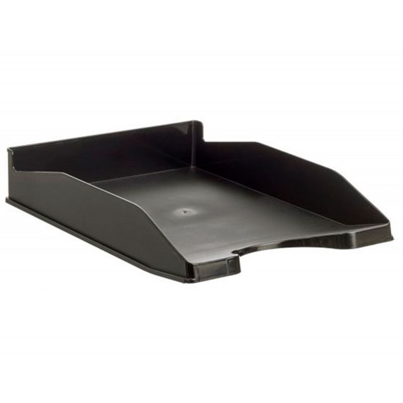 Bandeja sobremesa archivo 2000 antimicrobiana plastico apilable 3 posiciones din a4 y folio negra 345x255x60 mm