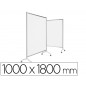 Mampara planning sisplamo ten-limit policarbonato acanalado transparente con ruedas 1000x1800 mm