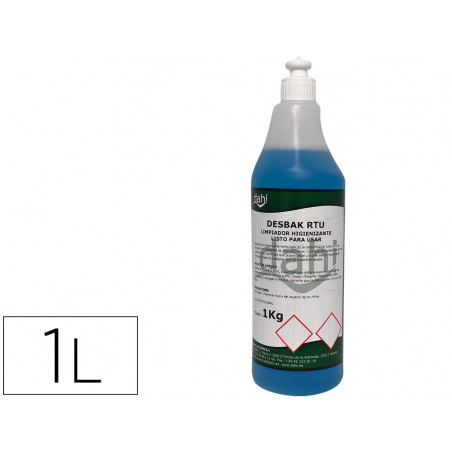 Limpiador bactericida dahi desbak azul botella 1 litro