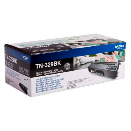 Toner brother tn329bk dcp-l8450cdw / hl-l8350cdw / hl-l8350cdwt / mfc-l8850cdw negro 6000 paginas