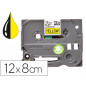Cinta q-connect tze-631 amarillo-negro 12mm longitud 8 mt Cinta q-connect tze-631 amarillo-negro 12mm longitud 8 mt