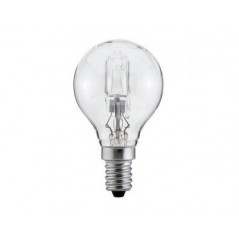 Bombilla sunmatic eco halogena mini globo e14 42w 630 lumenes 2000 horas luz blanca