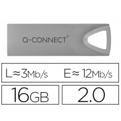 Memoria usb q-connect flash premium 16 gb 2.0