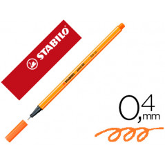 Rotulador stabilo punta de fibra point 88 carne oscuro 0,4 mm