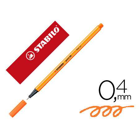 Rotulador stabilo punta de fibra point 88 carne oscuro 0,4 mm