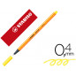 Rotulador stabilo punta de fib ra point 88 amarillo limon punta fina 0,4mm