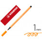 Rotulador stabilo acuarelable pen 68 naranja neon 1 mm