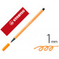 Rotulador stabilo acuarelable pen 68 ocre punta gruesa 1mm