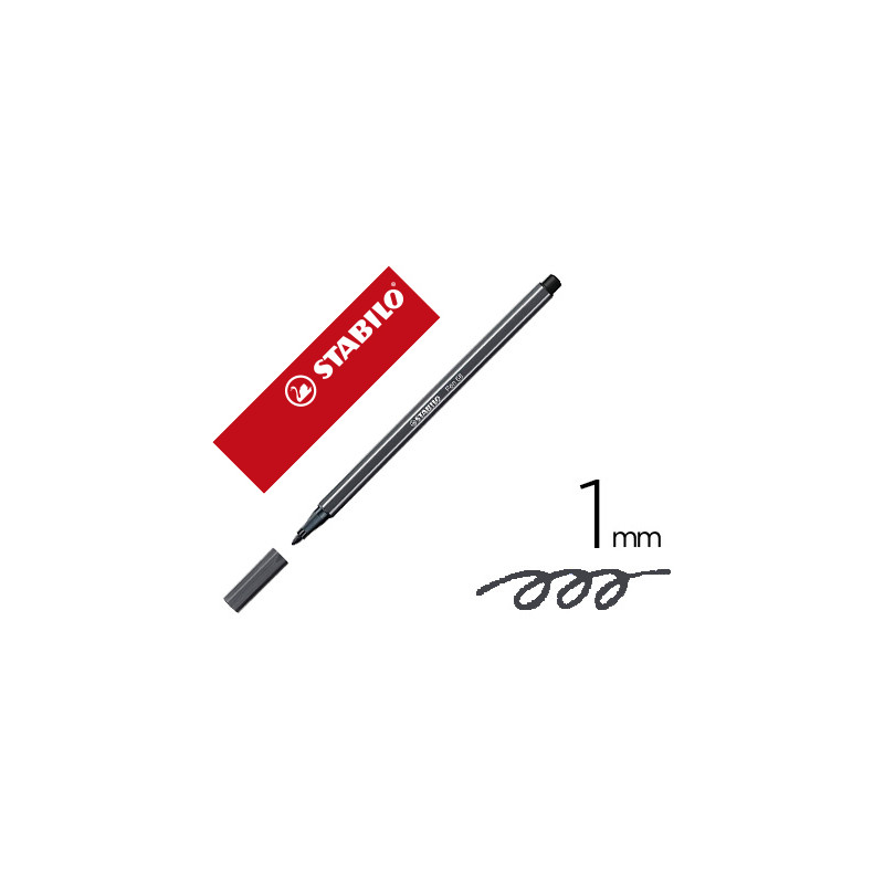 Rotulador stabilo acuarelable pen 68 gris paynes 1 mm