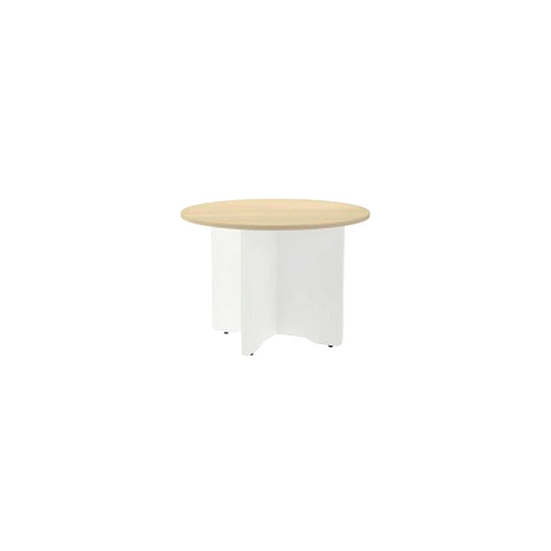 Mesa de reunion rocada meeting 3005aw04 estructura madera blanco aluminio en aspas tablero blanco 100 cm