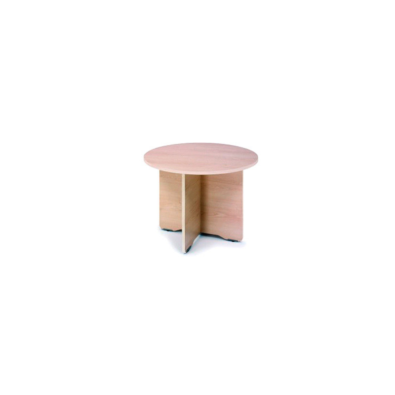 Mesa de reunion rocada meeting 3005an04 estructura madera gris aluminio en aspas tablero blanco 100 cm