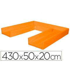 Circuito modular de gateo sumo didactic 430x50x20 cm naranja