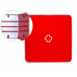 Botiquin paperflow plastico 3 estantes para medicinas 320x70x320 mm rojo