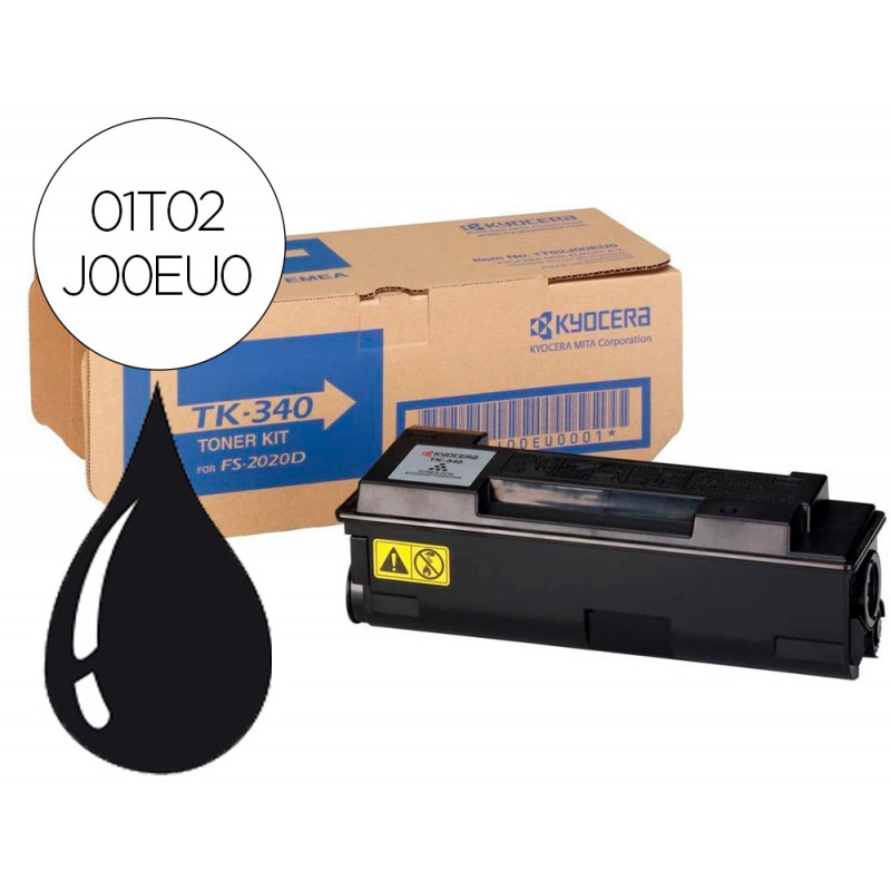 Toner kyocera tk340 laser fs2020dn negro 12000 pag