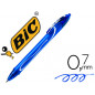 Boligrafo bic gelocity quick dry retractil tinta gel azul punta de 0,7 mm