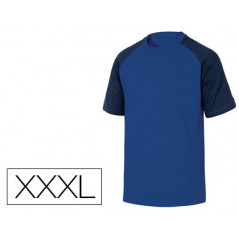 Camiseta de algodon deltaplus color azul talla xxxl