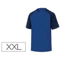 Camiseta de algodon deltaplus color azul talla xxl