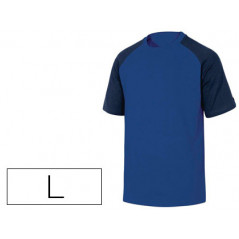 Camiseta de algodon deltaplus color azul talla l