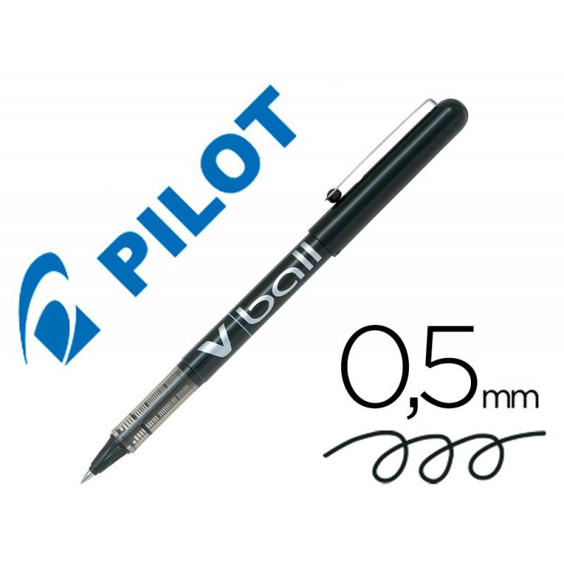Rotulador pilot roller v-ball negro 0.5 mm
