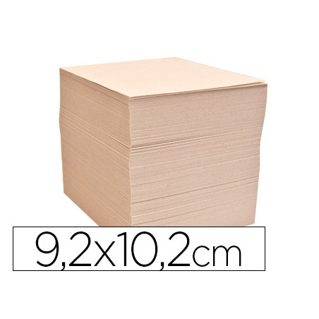 Taco papel liderpapel encolado 92x102 mm crema