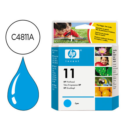 Ink-jet hp designjet 70 100+ 5 00 800 120nr ser busi 100 22002250 2300 2600 2800 cp1700 o j9100 k850 n.11 cabezal cian