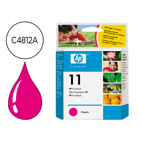 Ink-jet hp designjet 70 100+ 5 00 800 ser busi 1000 2200 2250 2300 2600 2800 cp1700 oj 9100 k850 n.11 cabezal magenta