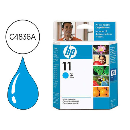 Ink-jet hp n.11 cian1000 1100 1000 2200 2230 2250 2280 2300 2600 2800 dj10ps 20ps 50ps 100 120 cp1700 designjet 100