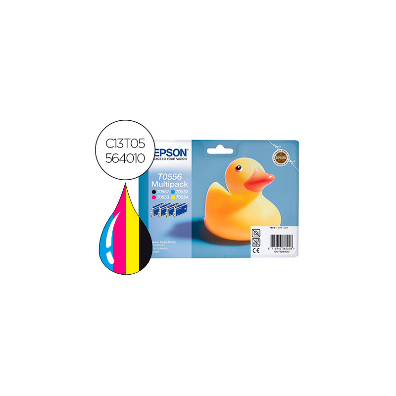 Ink-jet epson t0556 stylus photo rx420 pack multicolor