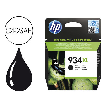 Ink-jet hp 934xl ojp 6230 6830 negro 1000 pag