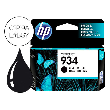 Ink-jet hp 934 officejet 6815/ 6230 / 6830 negro 400 pag