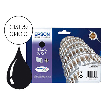 Ink-jet epson 79xl 900p wf 4630 / 4640 / 5110 / 5620 / 5690 / 5690 negro 2.600 pag