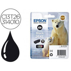 Ink-jet epson 26xl xp-600 / 605 / 700 / 800 negro 700 pag