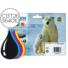 Ink-jet epson 26xl xp600 / xp700 / xp800 pack multicolor 700 pag