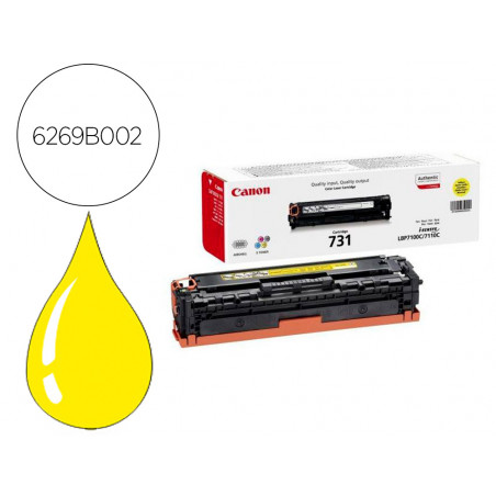Toner canon 731 lbp7100cn / lbp7100cw / mf623cn / mf628cw / mf8230cn/ mf8280cw amarillo 1500pag