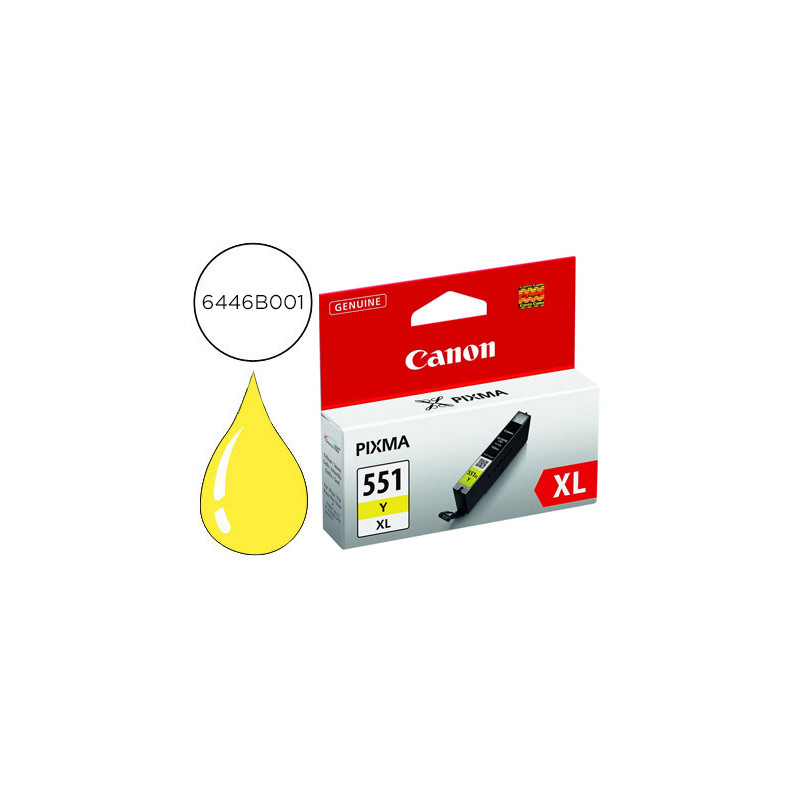 Ink-jet canon cli-551xl ip7250 / mg5450 / mg6350 amarillo