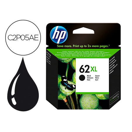 Ink-jet hp 62xl envy 5640/7640 officejet 5740 negro 600 pag