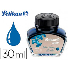 Tinta estilografica pelikan 4001 negro / azul frasco 30 ml